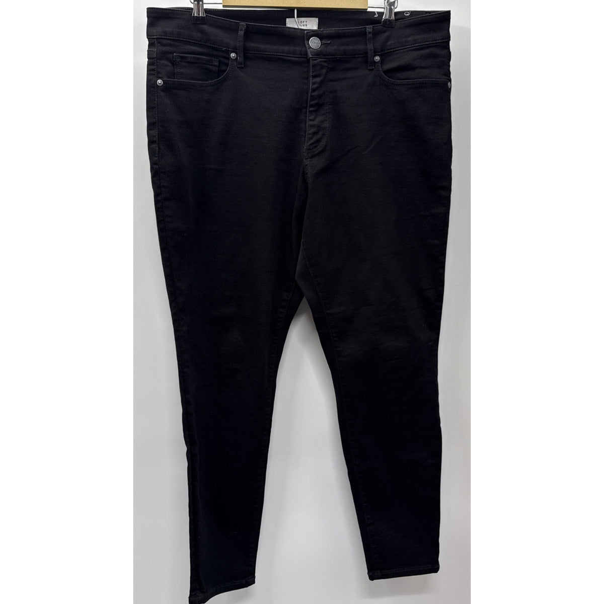 LOFT Plus High Waist SkinnyJeans Women's Size 18 Black Stretch Casual Pockets