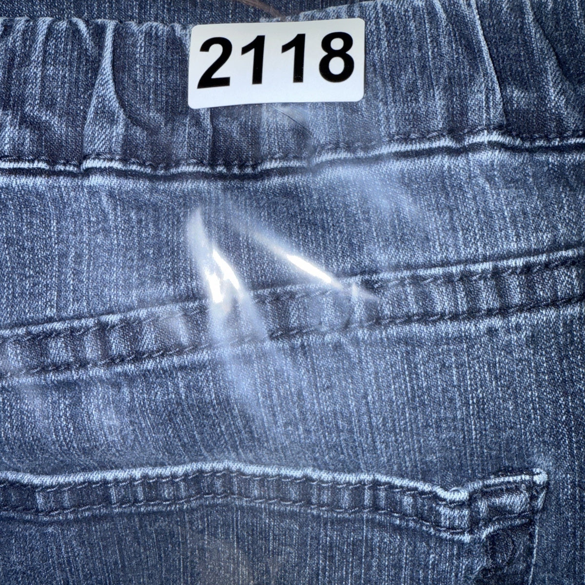 Denim & Co. Original Waist Stretch Regular Side Pocket Pant-Core LARGE