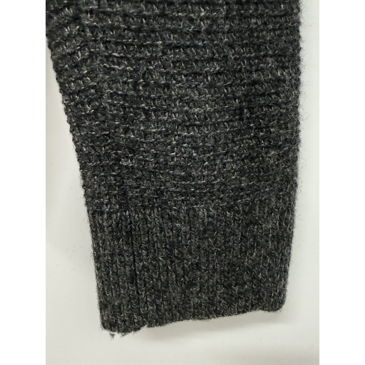 Joseph Abboud Men XL Wool Blend Full Zip Sweater Jacket Charcoal Gray Pockets