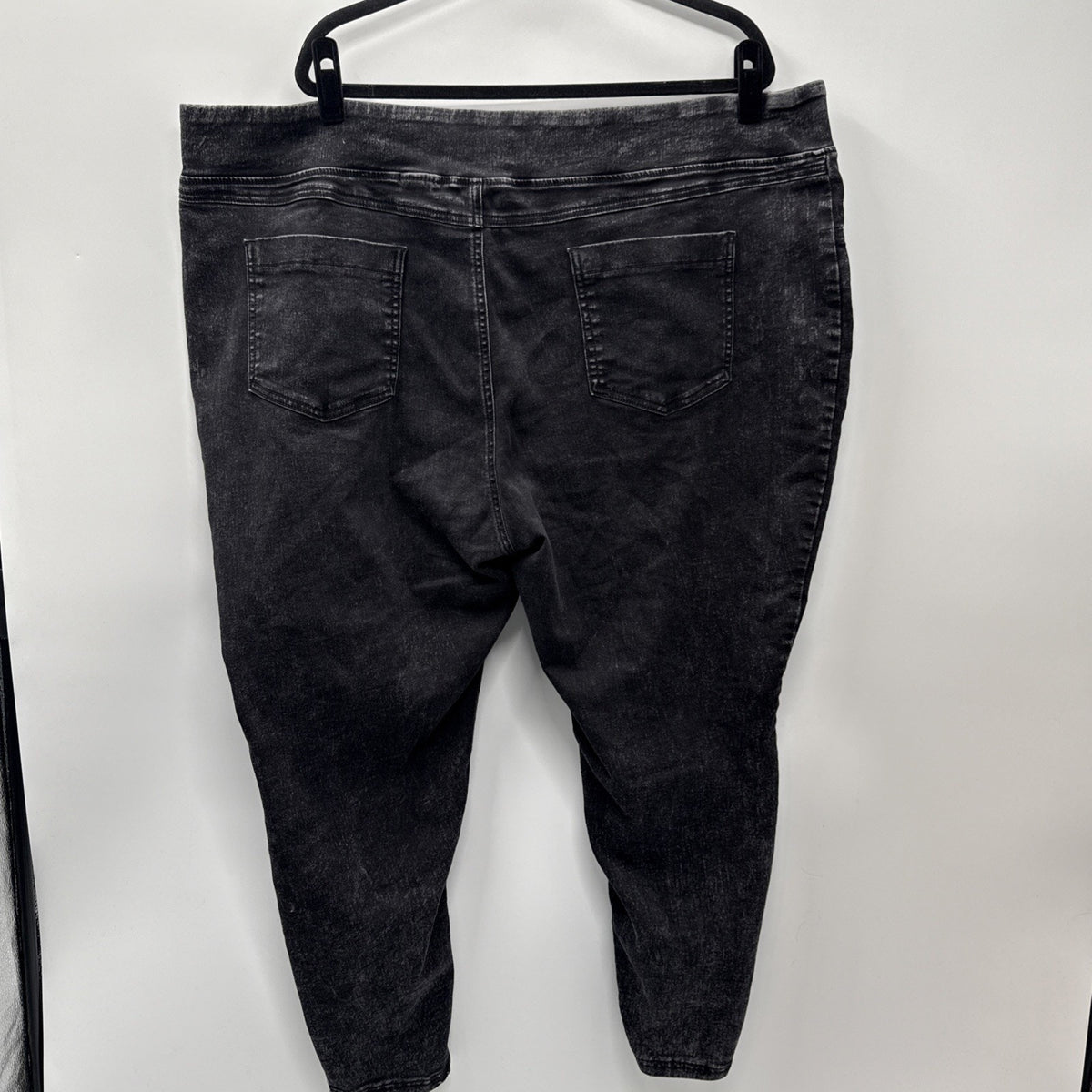 Women Jegging Pant Size 3X Jeans Type Skinny Fit Black Acid Wash