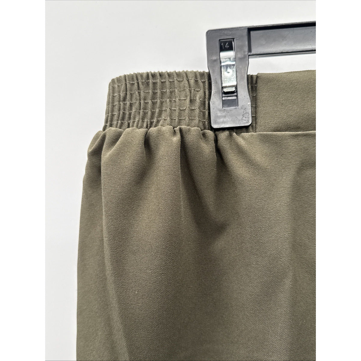 Just For Women Olive Green Elastic Waist Pull On Dress Pants Size 20W