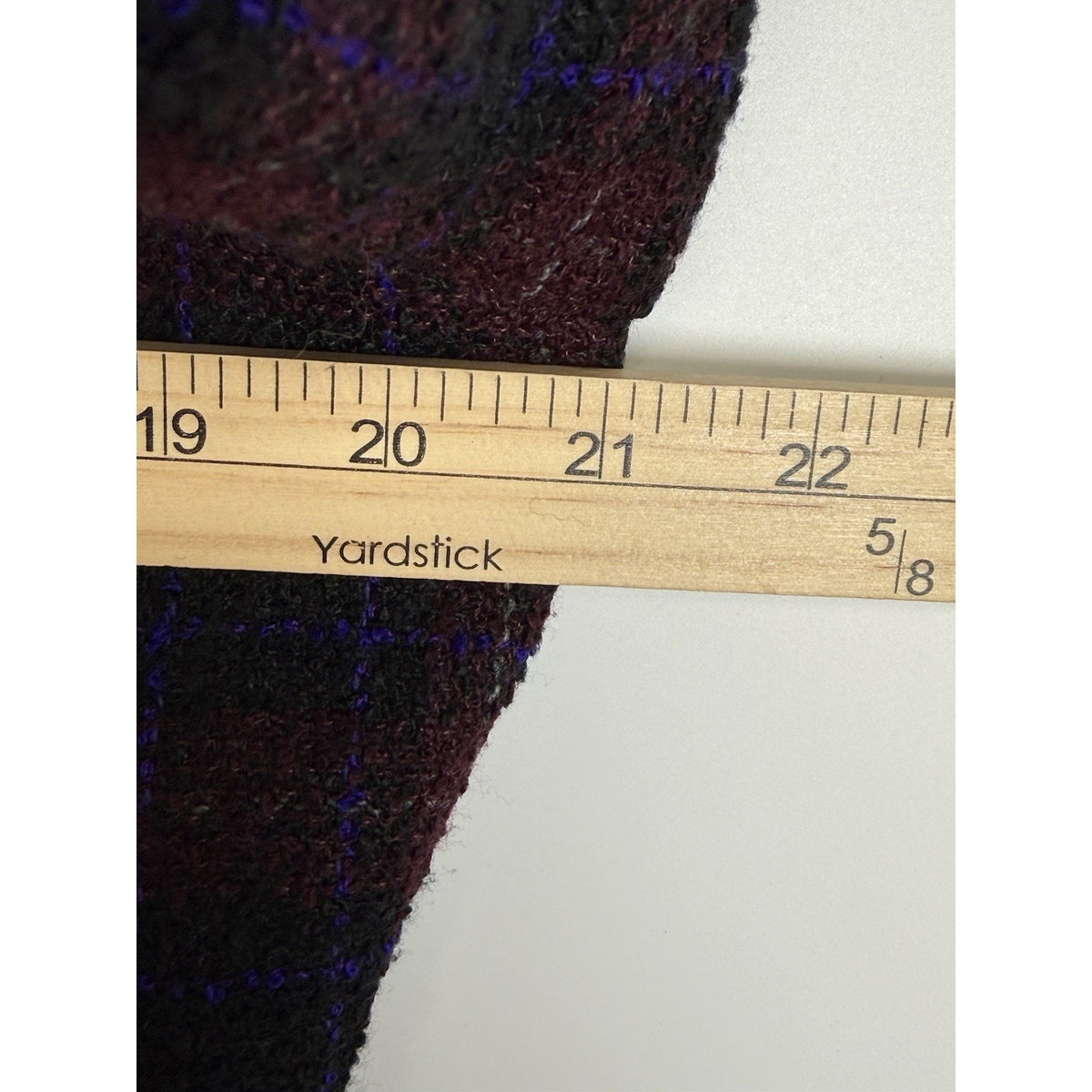 Kasper Plaid Wool Blend Button Front Jacket Blazer Size 12 Burgundy Black
