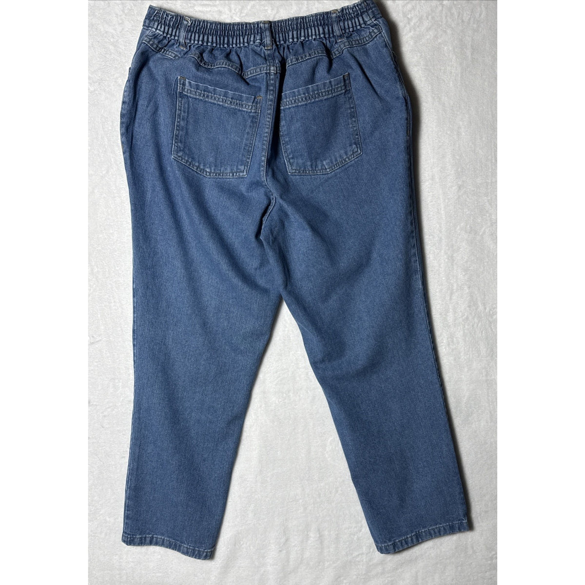 Woman Within Jeans Women’s Size 16W Petite Back Elastic Waist 5 Pocket