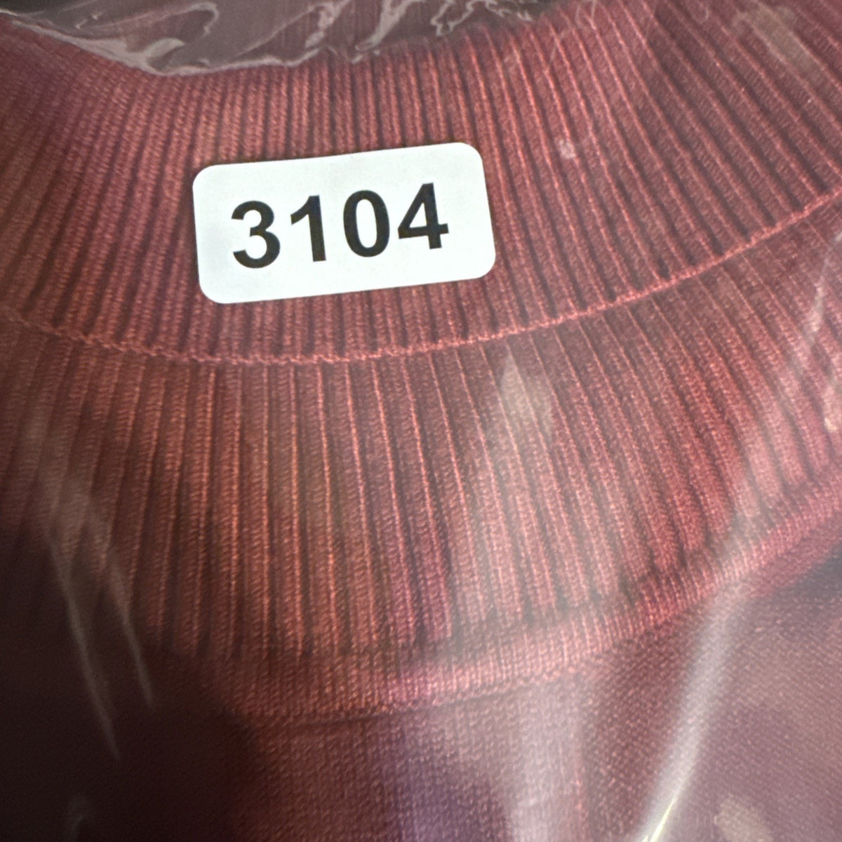 AIOPESON Ribbed Knit Turtleneck Sweater XXL Red Stretch Soft Minimalist Classic