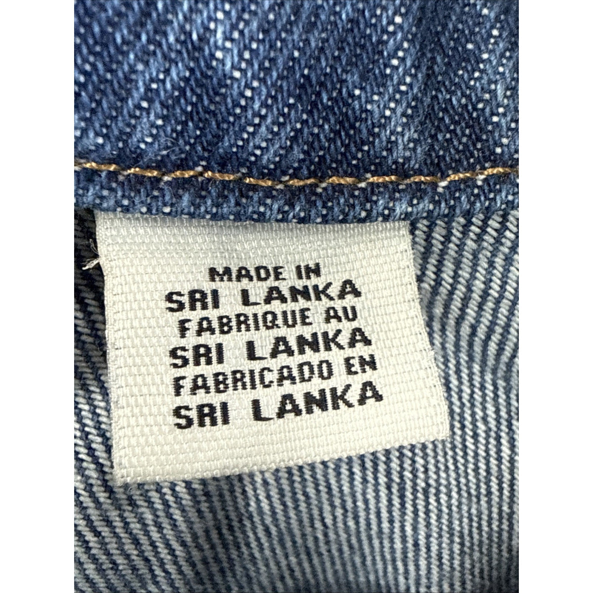 Levi’s Denim Trucker Jacket Womens XL NWT Stripe Rib Trim Americana Classic