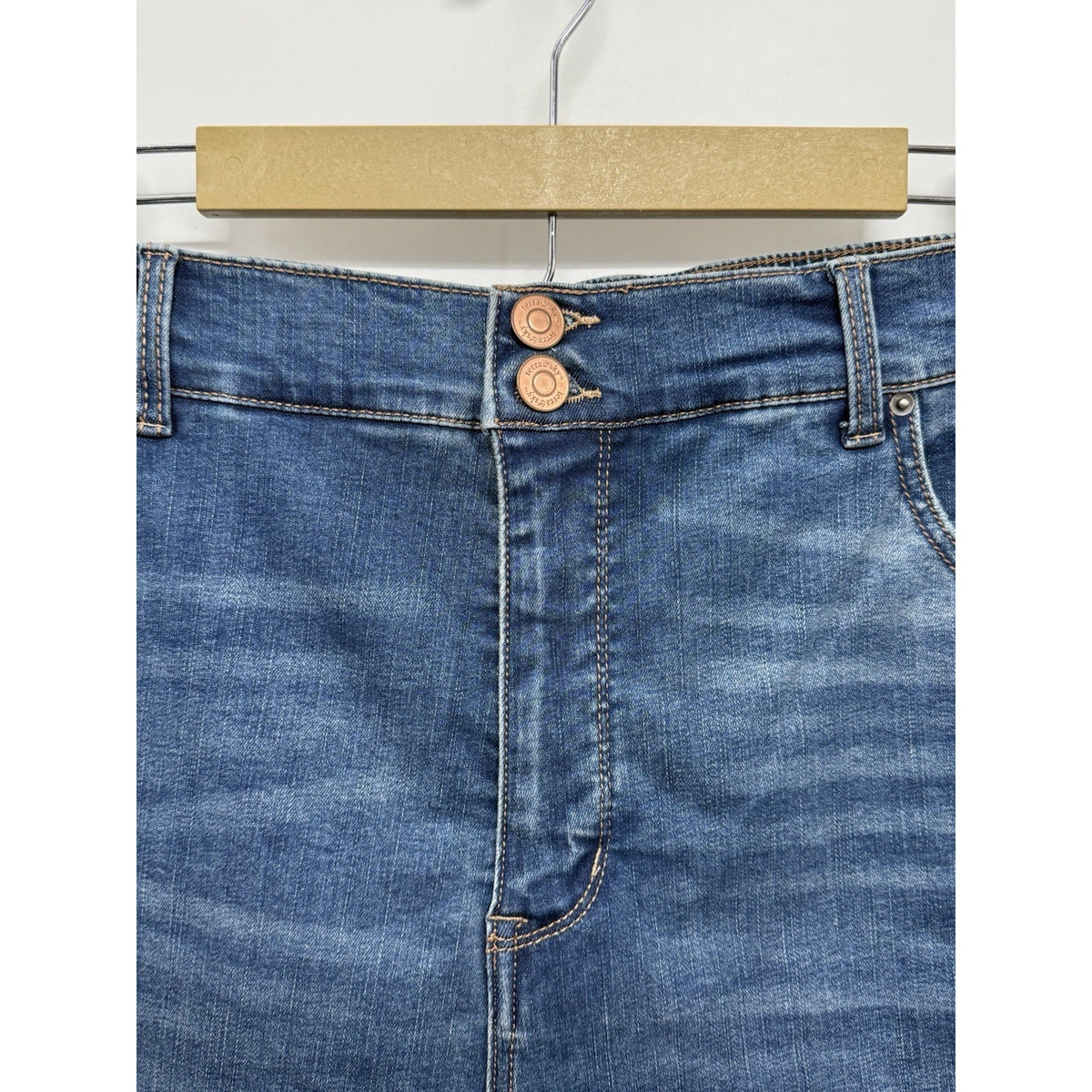 Terra & Sky Women Plus Size 22W Skinny Jeans Slim Fit High Rise Blue Stretch