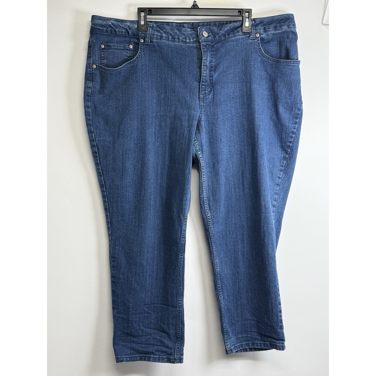 Just My Size 24W Petite Stretch Jeans Embroidered Pocket Denim Plus Size