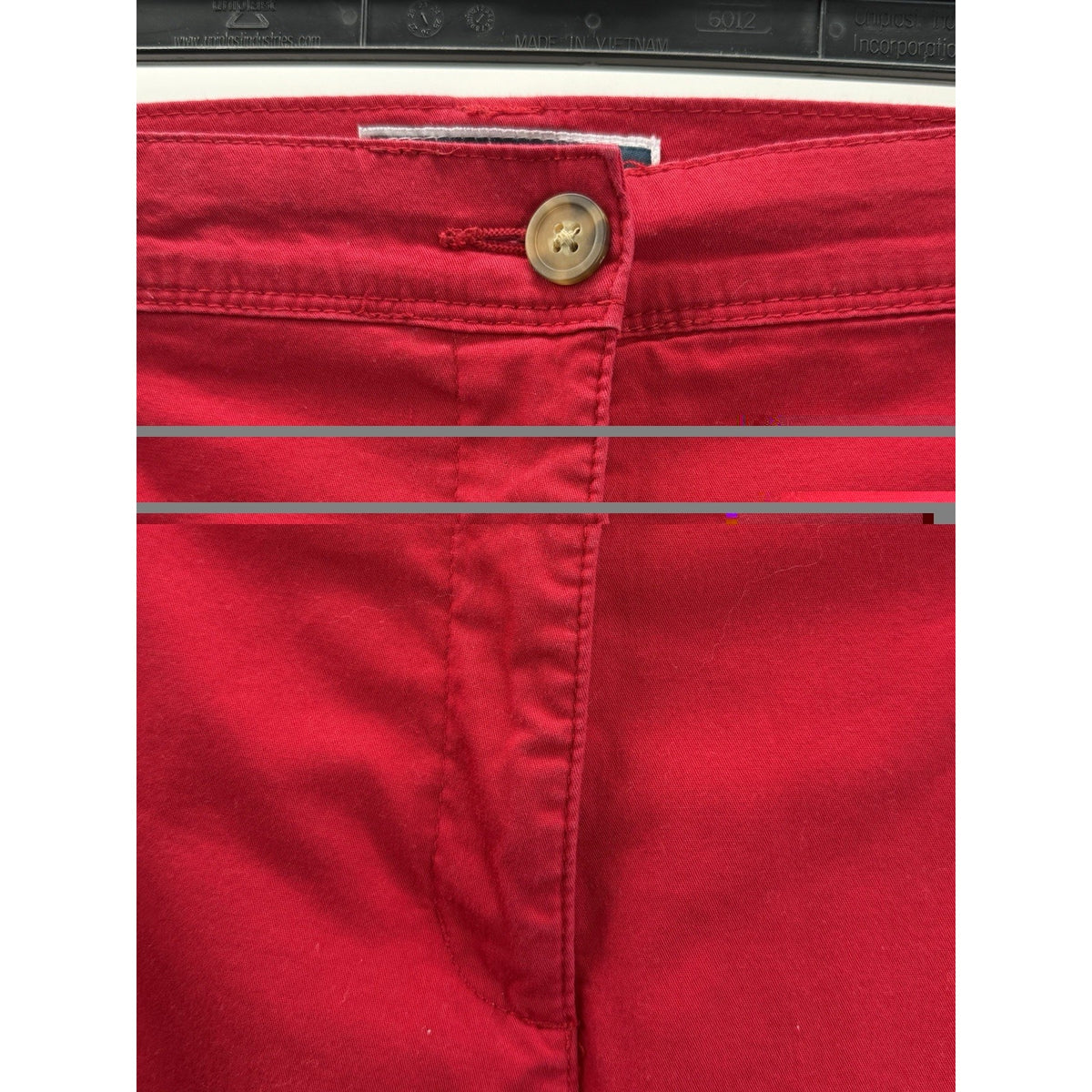 Karen Scott Red Capri Pants Women’s 16 Stretch Elastic Back Casual Summer