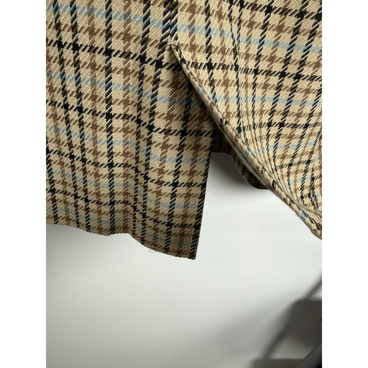 a.n.a Plaid Blazer Jacket XL Brown Blue Stretch Classic Preppy Academia