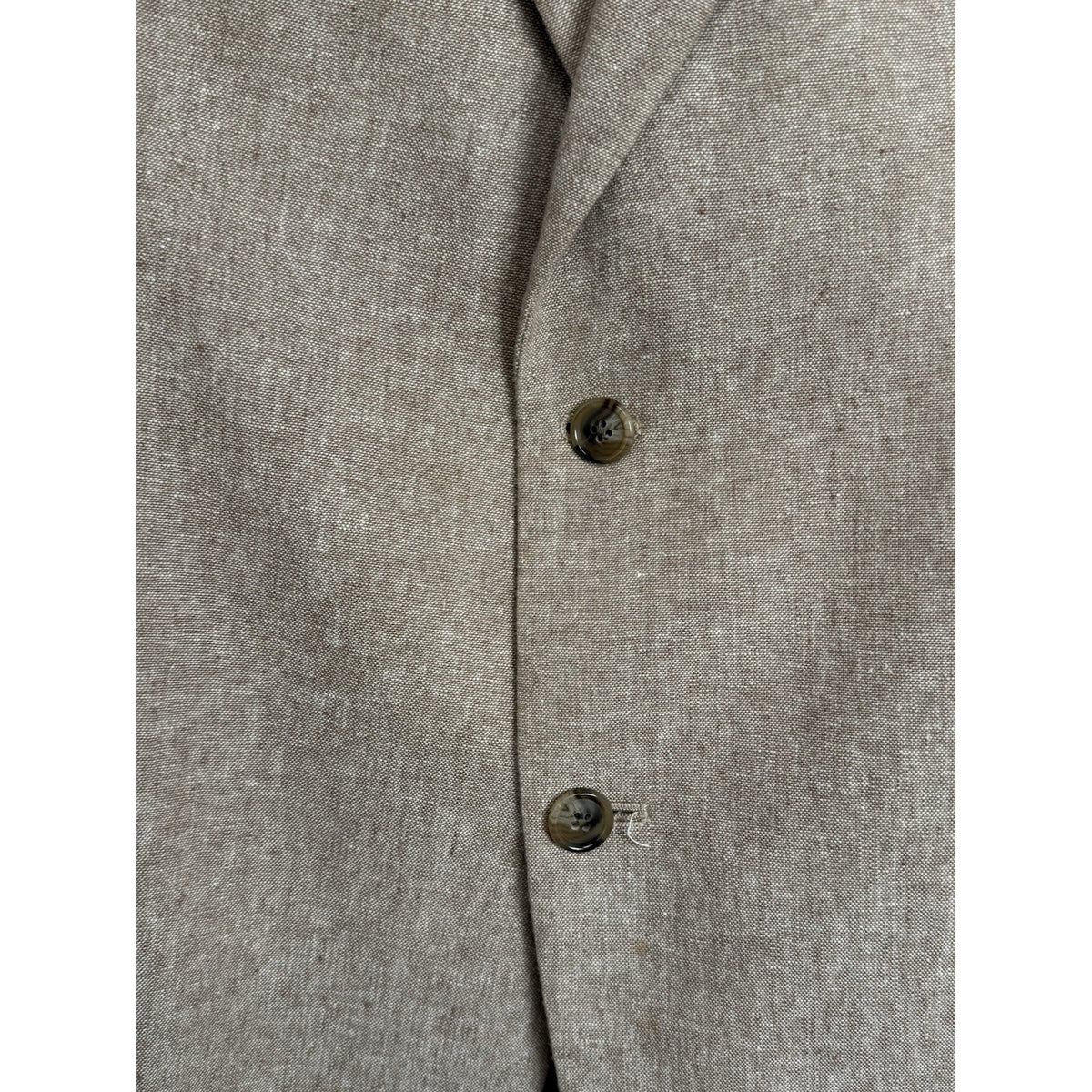 Stafford Linen Blend Sport Coat 50R Tan Classic Fit Blazer 2 Button Tailored