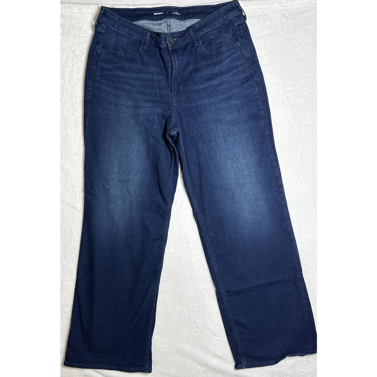Women’s Old Navy High-Rise WOW Flare size 16 Dark Blue Denim Wash Stretch Jeans