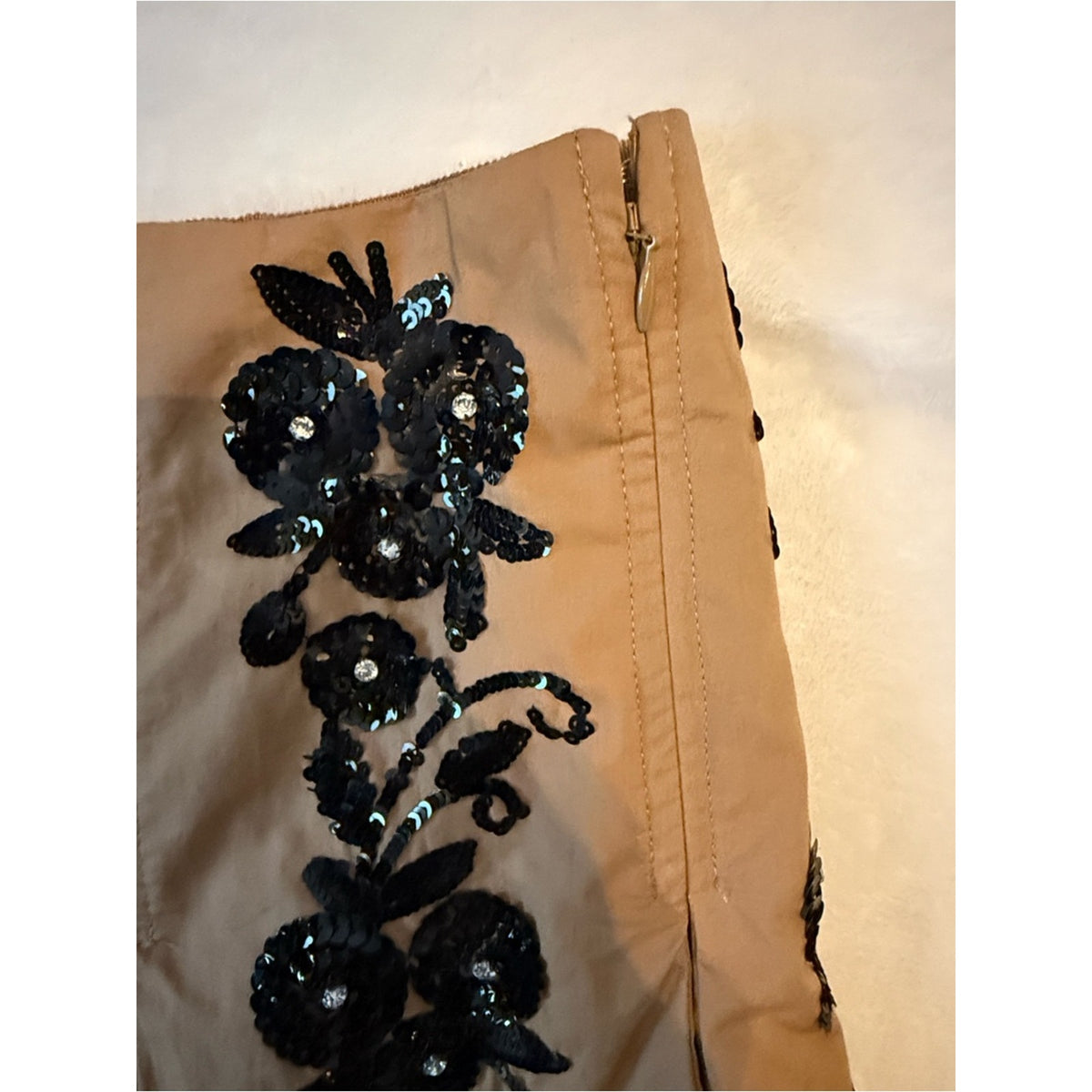 J.Crew Collection Spring 2025 Embellished Cotton Midi Skirt – Size 12