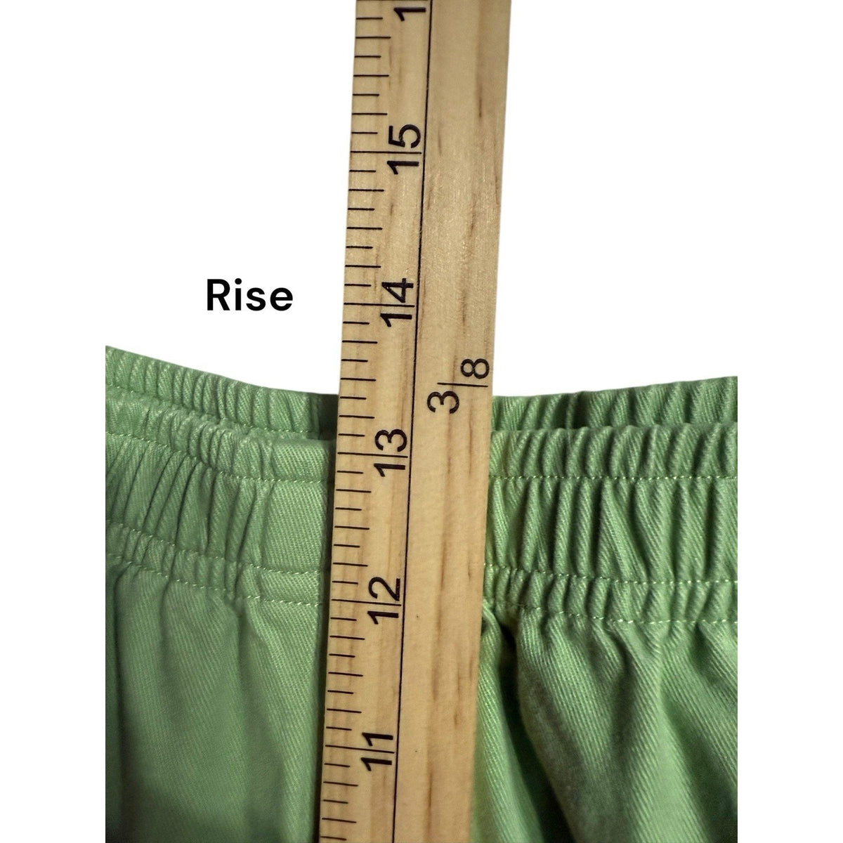Appleseeds Women’s pants green size 16 W elastic waist pull on Pocket Casual