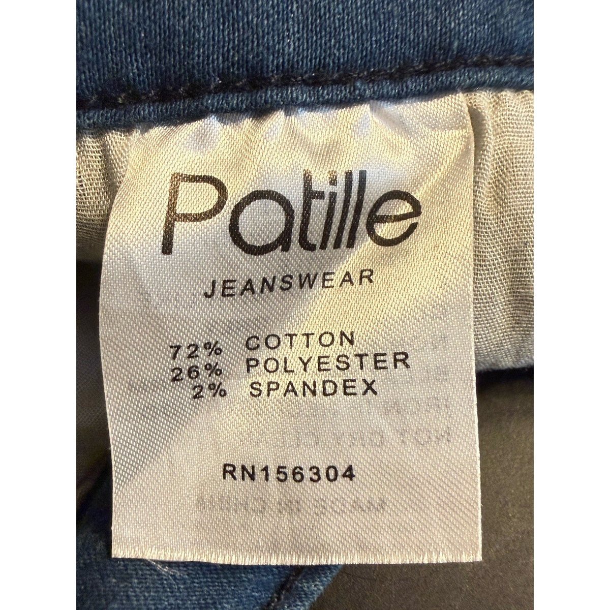 Patille Jeanswear Women’s Blue Skinny Jeans Size 14 Mid Rise Stretch Denim Pants