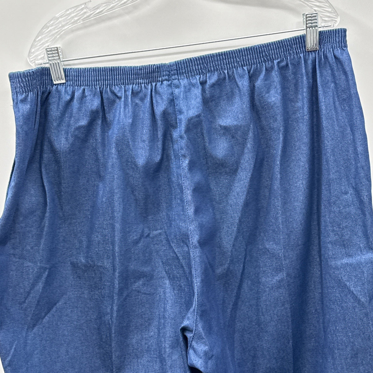 Alfred Dunner Women's Blue Classic Pull-On Straight Jeans Pants Plus Size-22W
