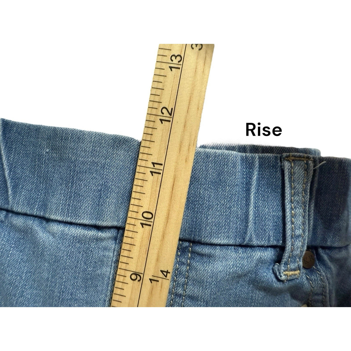 Kim Rogers Women's Size 12 Denim Capri Cropped Jeans Pants Medium Blue Wash