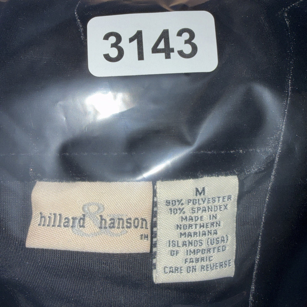 Hillard & Hanson Black Velvet Button Front Top M Stretch Soft Classic Minimalist