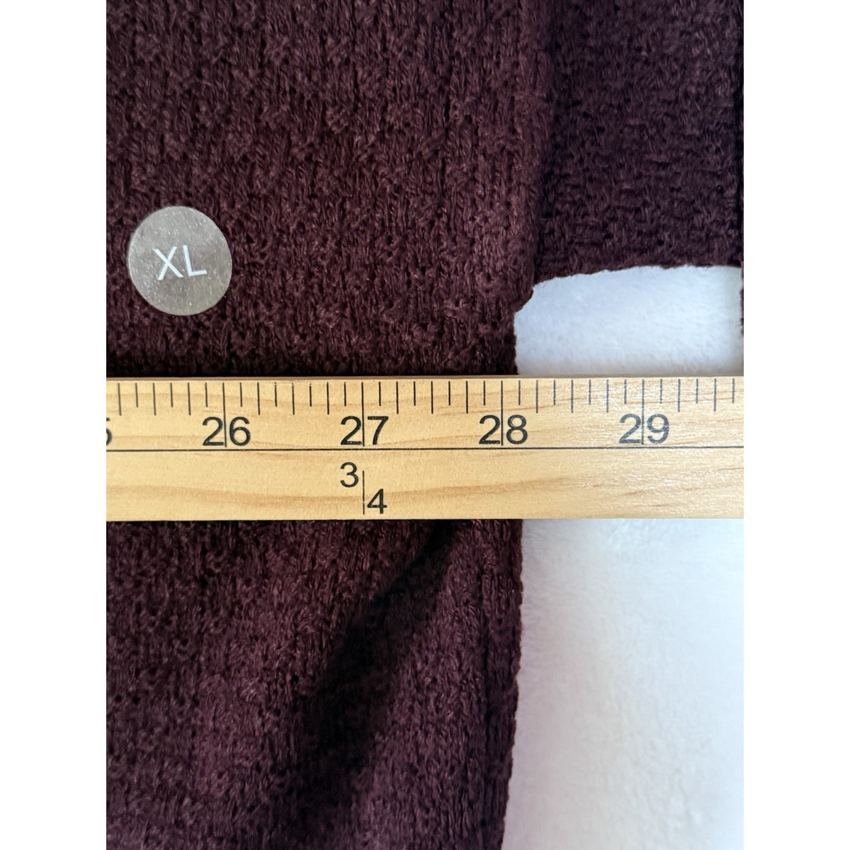 Soho New York & Company Sweater XL Burgundy Open Back Bow Tie Knit Pullover NWOT