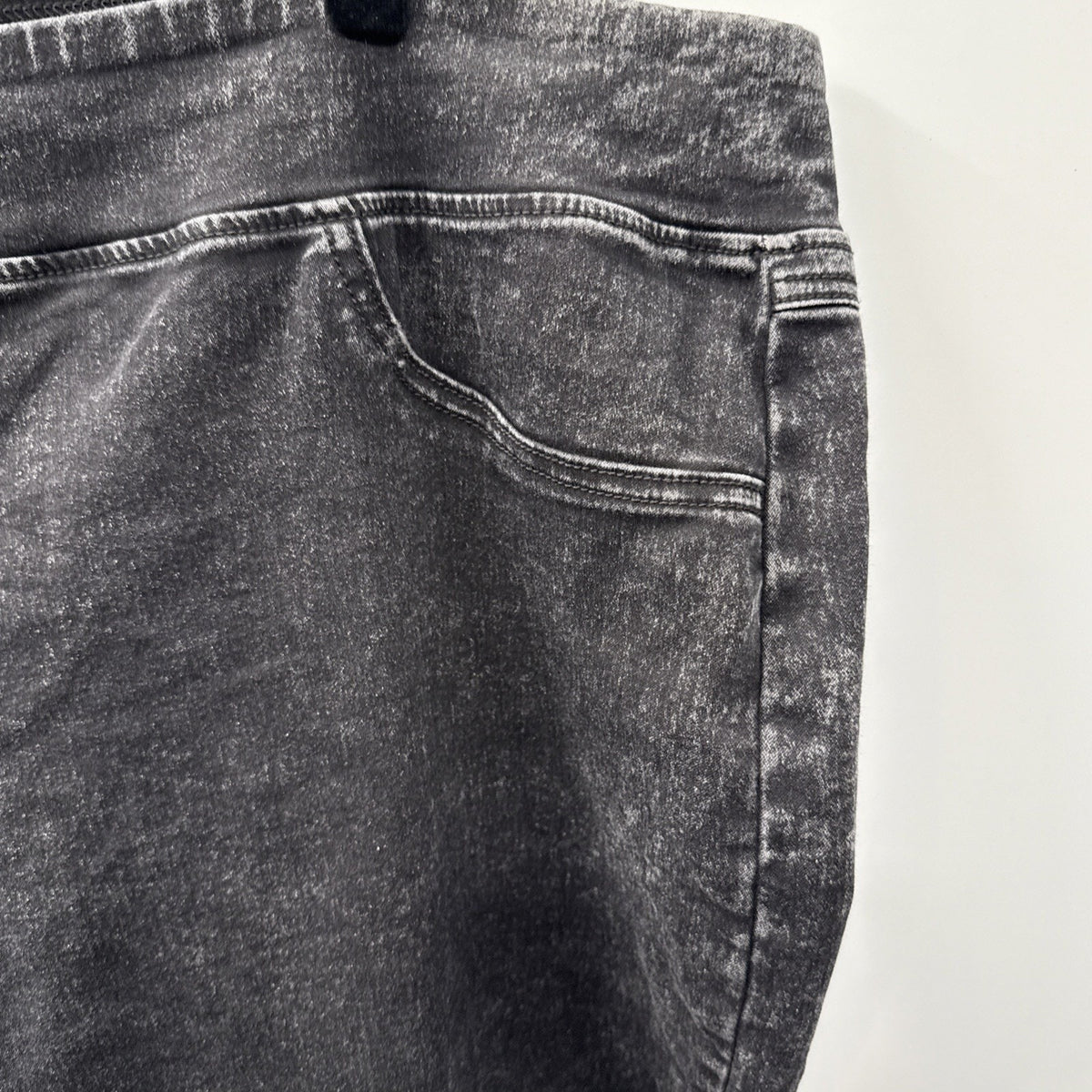 Women Jegging Pant Size 3X Jeans Type Skinny Fit Black Acid Wash