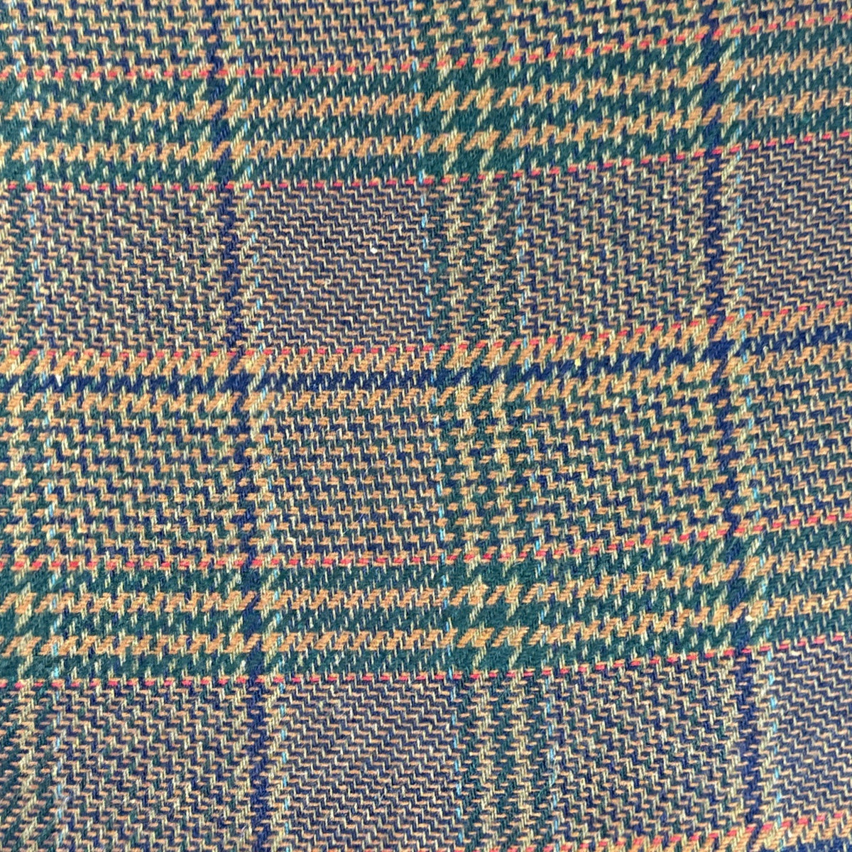 Sag Harbor Woman 20W Wool Blend Plaid Blazer Vintage Brown Green Tweed Jacket