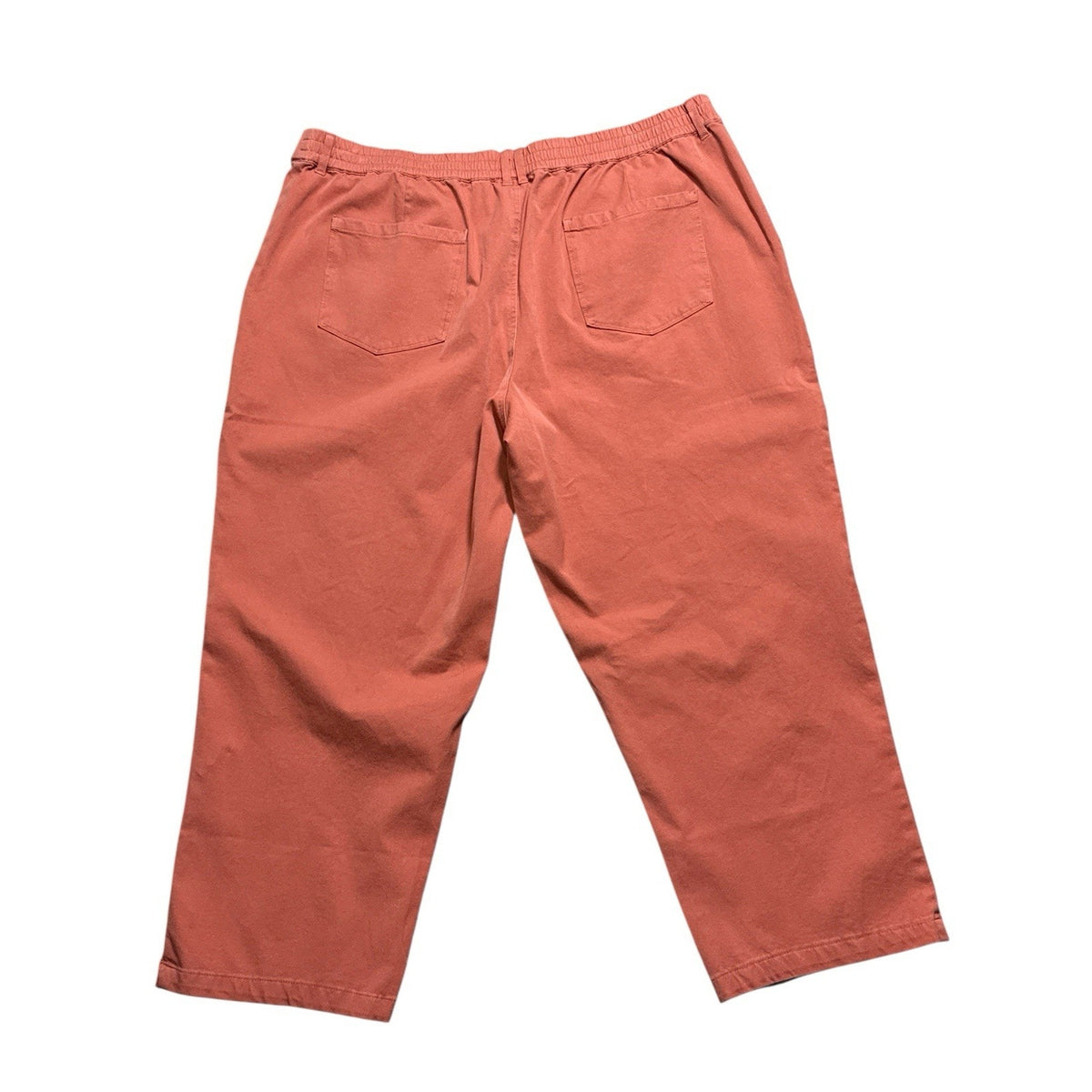 AnyBody Rust Cargo Pants XL Pull-On Stretch Cotton Blend Pockets Casual Comfy