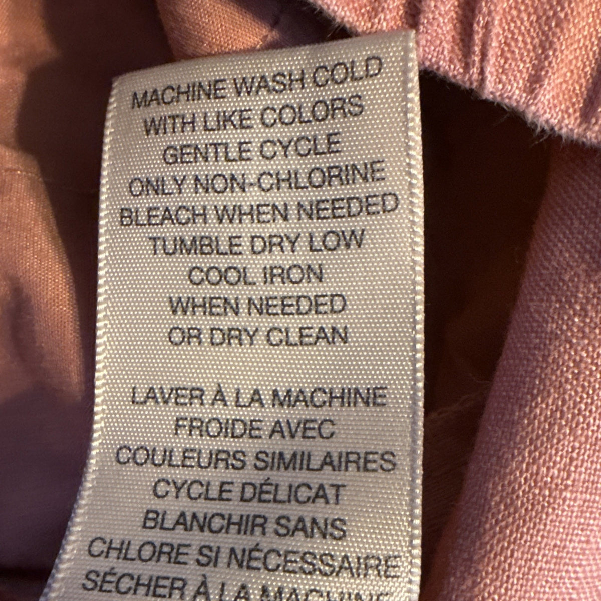 Philosophy 100% Linen Pull On Shorts Womens XL Pink Elastic Waist Casual Summer