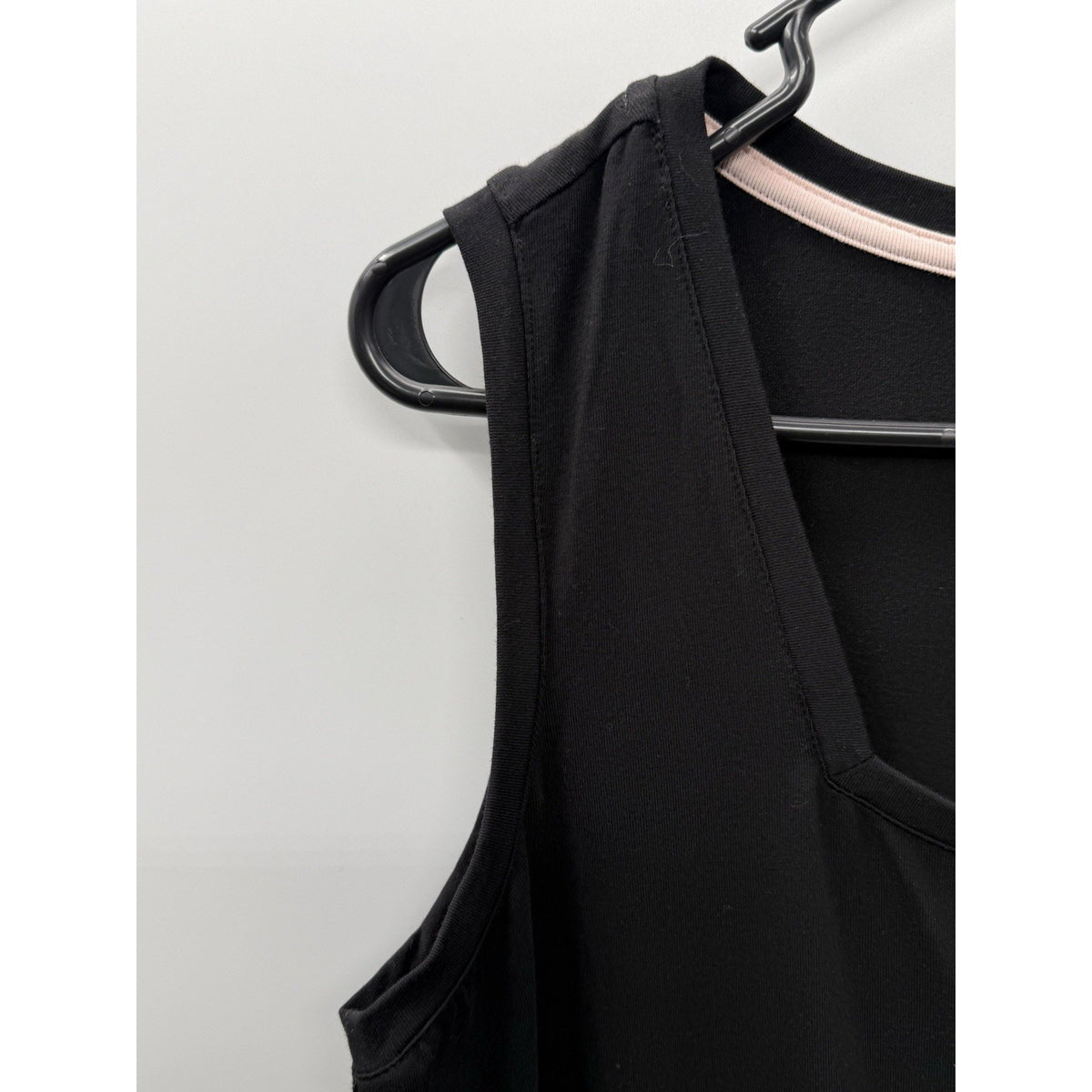 Isaac Mizrahi Live Black Sleeveless Midi Dress Petite Medium Side Slit Stretch