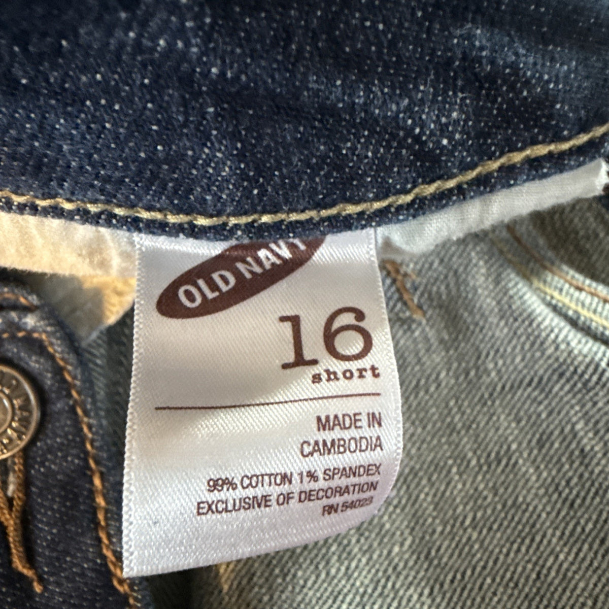 Old Navy Women's Size 16 Short Stretch Jeans Blue The Sweetheart Denim