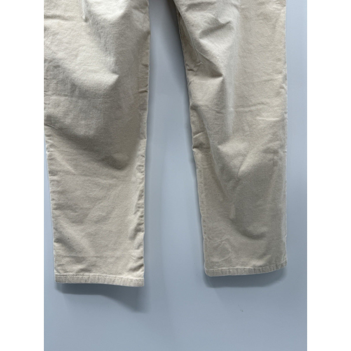 Croft & Barrow Womens 16 Ivory Corduroy Pants Straight Leg Stretch