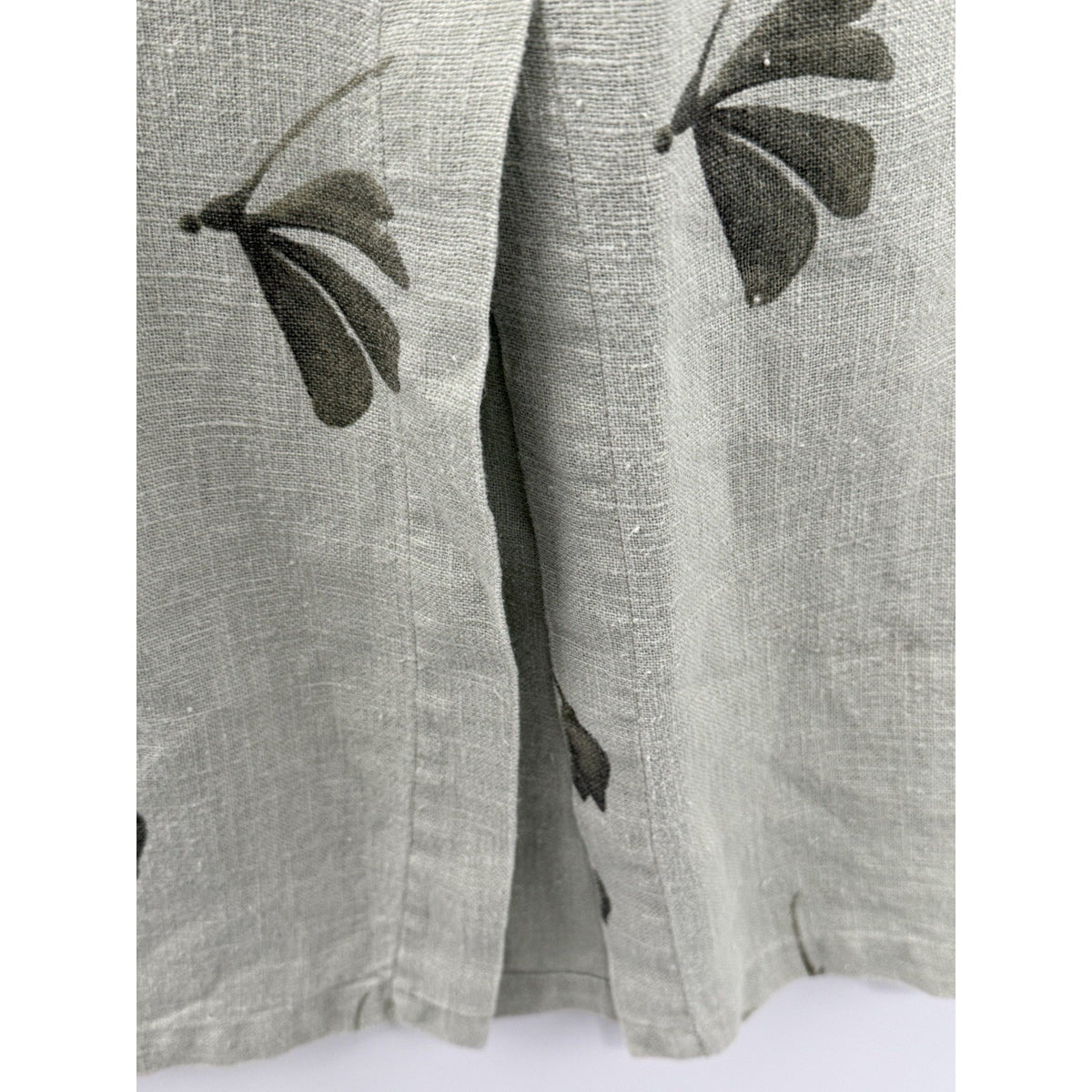 Sweet Jessie 100% Linen 2 Piece Set L Floral Skirt Jacket Boho lagenlook