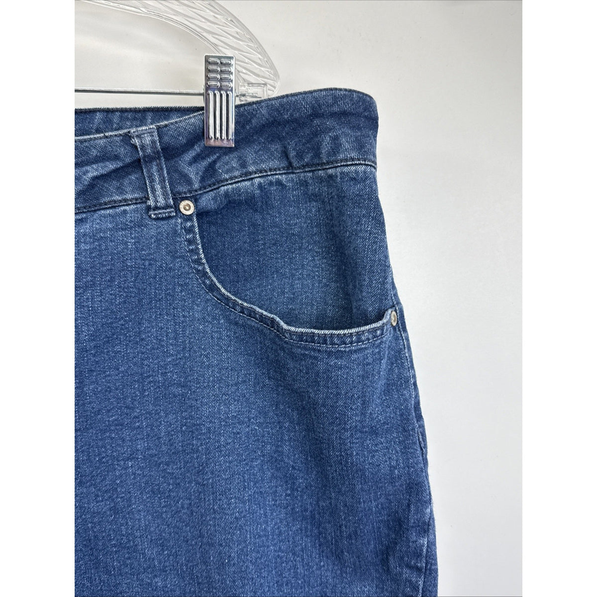 Just My Size JMS Plus Size 24W Petite Women’s Jeans, Pockets Stretch Casual