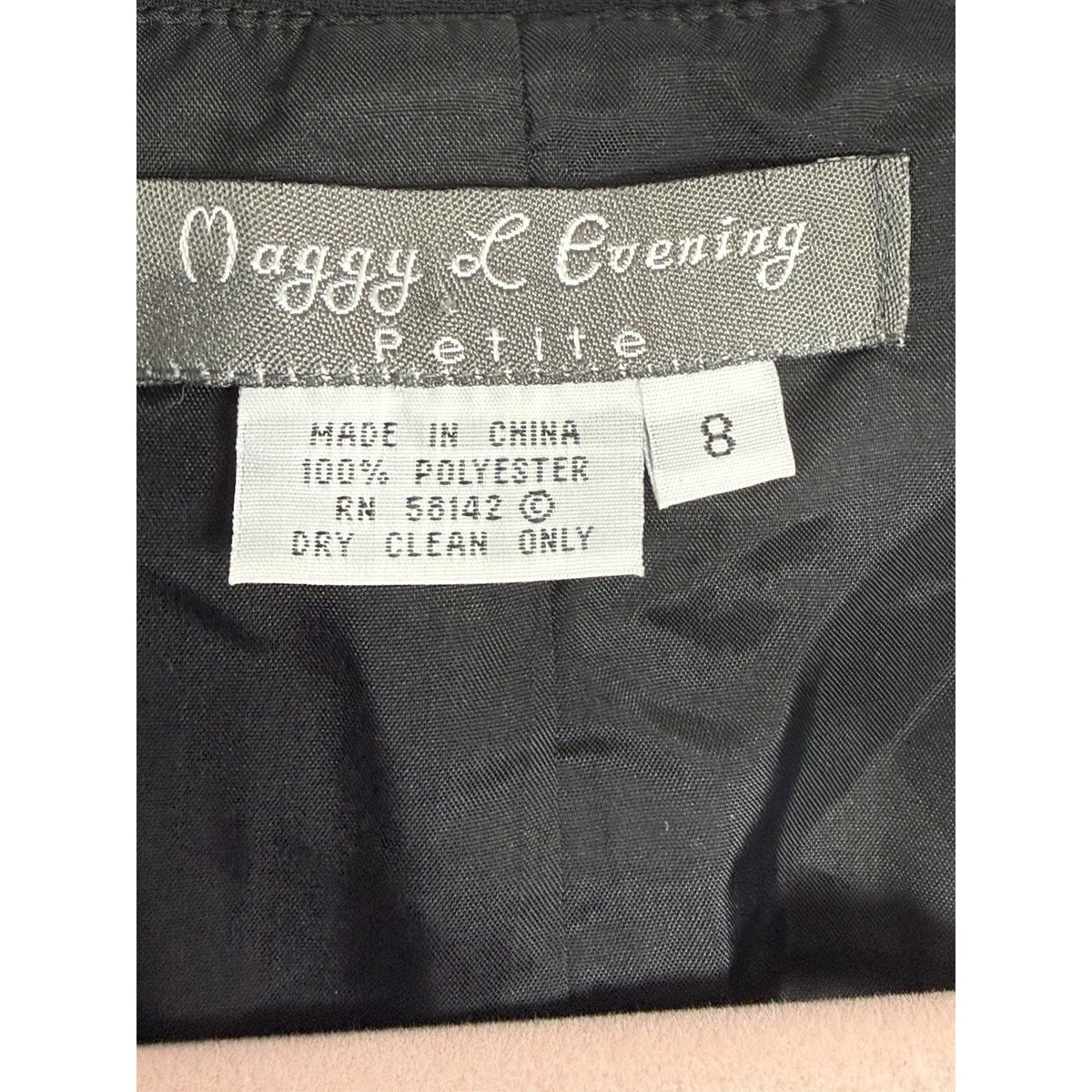 Maggy L EveningBlack Floral Embroidered Jacket Women’s Size 8 Button Front Boho