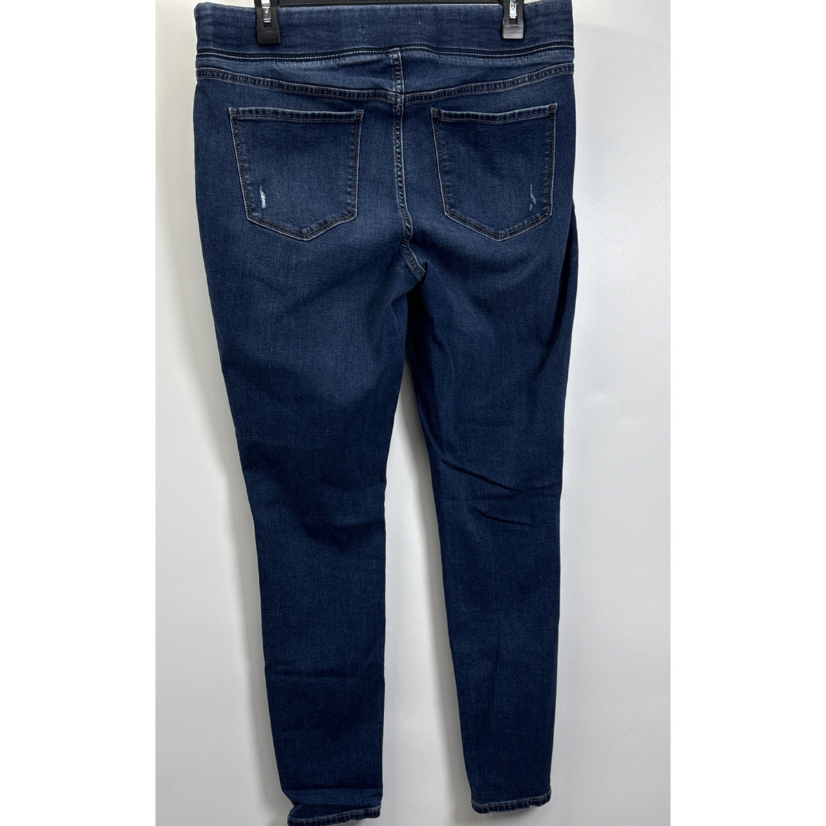 Old Navy Jeans Womens 14 Rockstar Mid-Rise Skinny Jegging Distressed Knee Blue