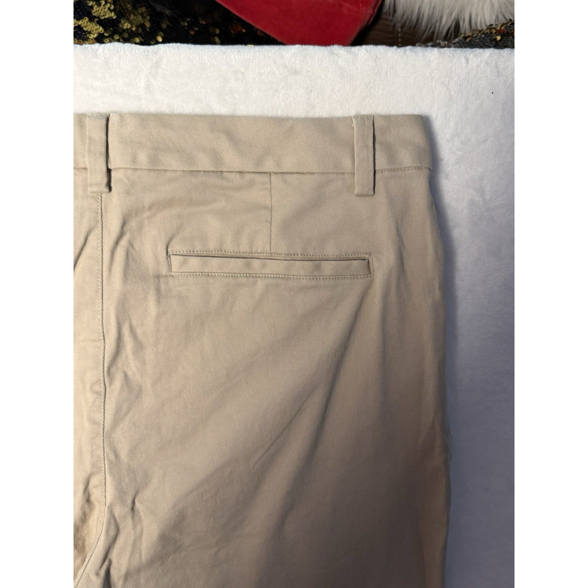 Old Navy Womens 14 High Rise Skinny Pants Khaki Beige Stretch NWT Uniform