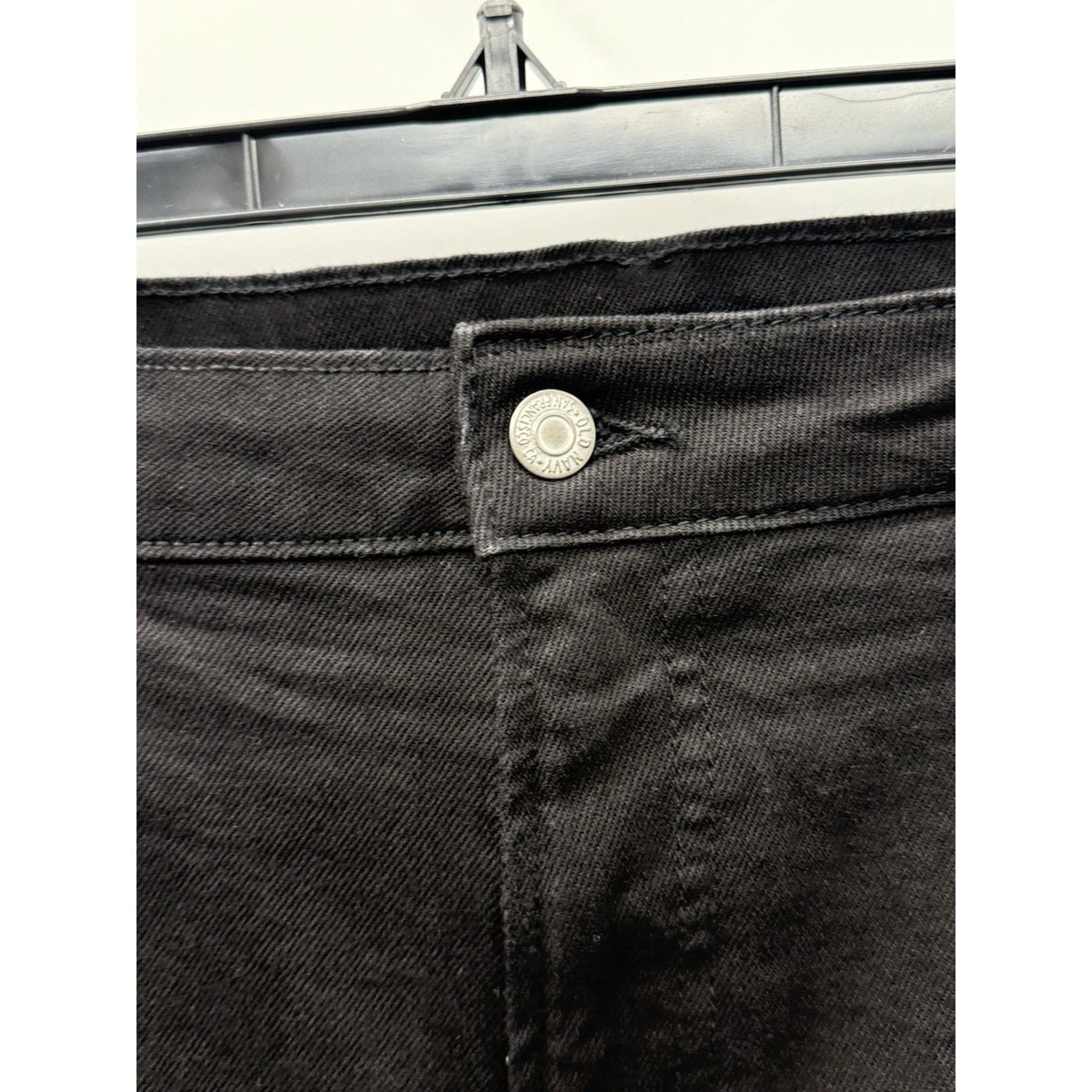 Old Navy High Rise O.G. Straight Secret Smooth Pockets Size 18 Black Jean Shorts