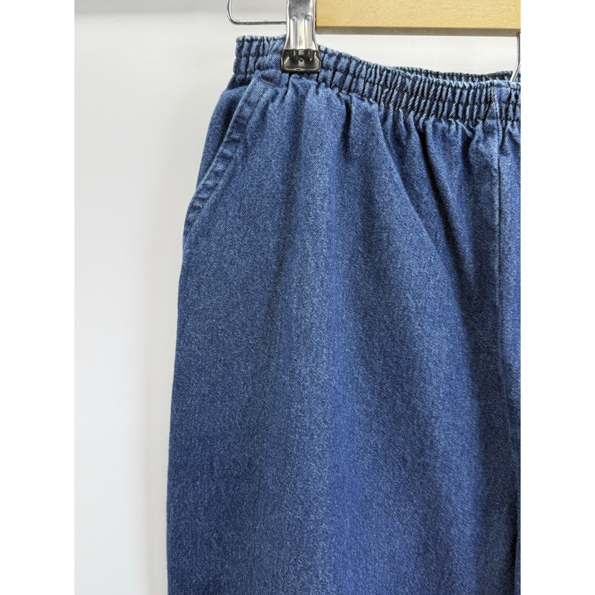 Vintage Chic Jeans Womens 12P Blue High Rise Relaxed Tapered Pull On Pants
