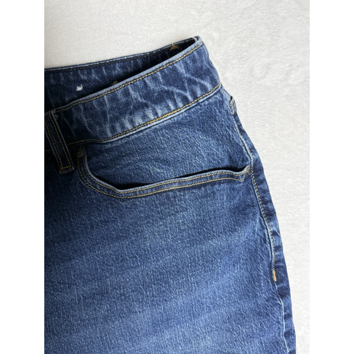 Lane Bryant Mid Rise Boyfriend Denim Shorts Women’s Size 20 Cuffed Plus Blue