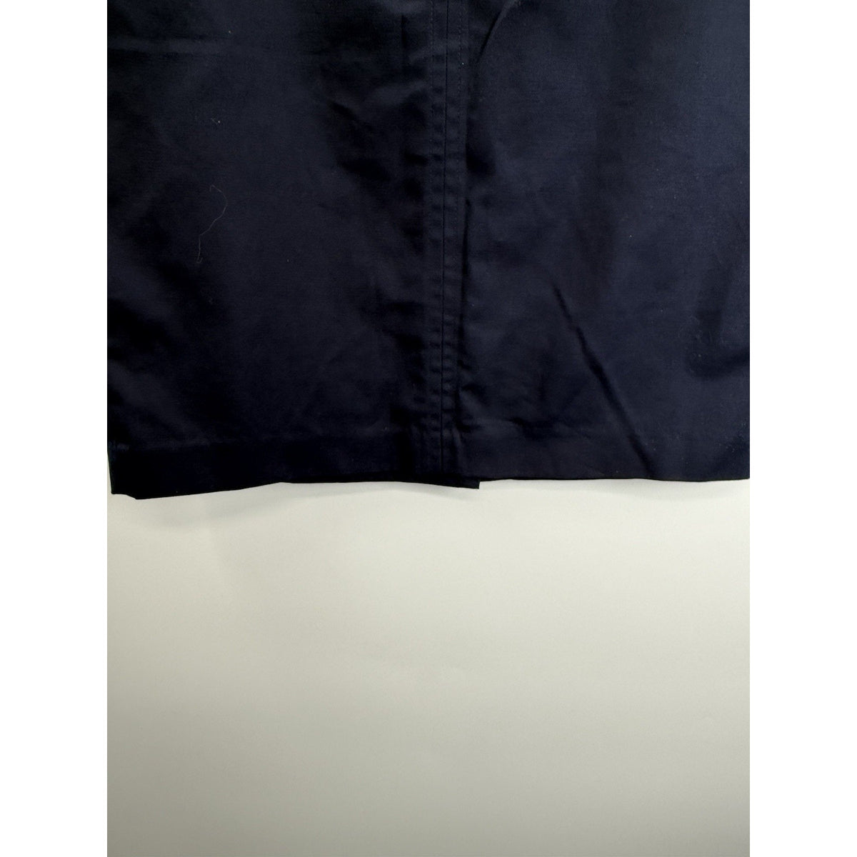 Rafaella Navy Blue Pencil Skirt Gold Zip Accent Stretch Career Size 12