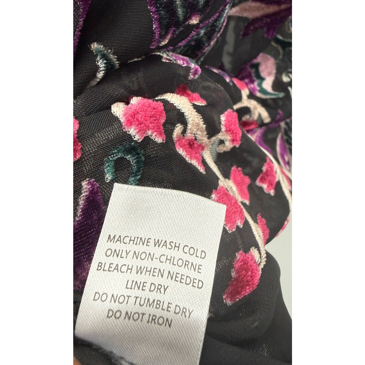 Violet + Claire Sz 1X Top Witchy Velvet Burnout Camisole Sheer BOHO Whimsigoth