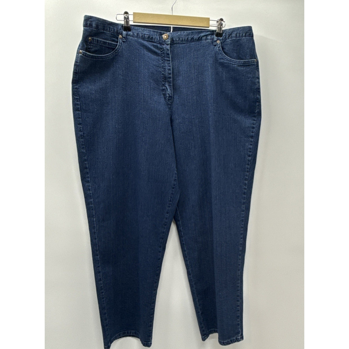 Ruby Rd. Woman Med Wash Denim Blue Jeans Plus Size 22W 5 Pocket Casual Pants