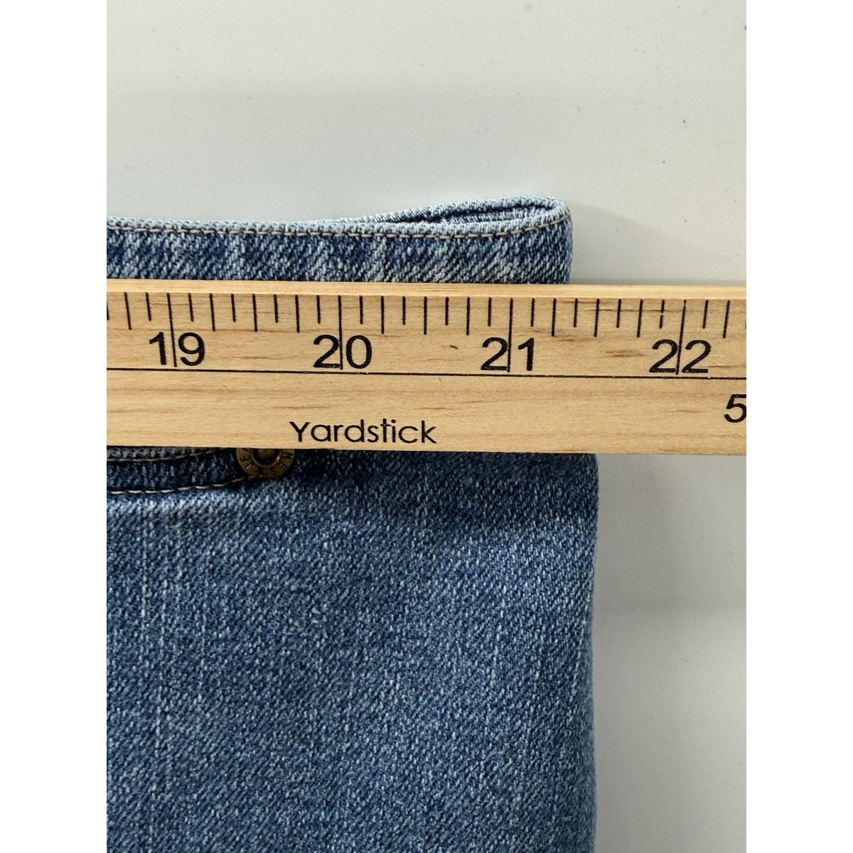 Jones Jeans Women’s Skirt Denim Blue Jean Size 24W Casual Comfort, Zip Button