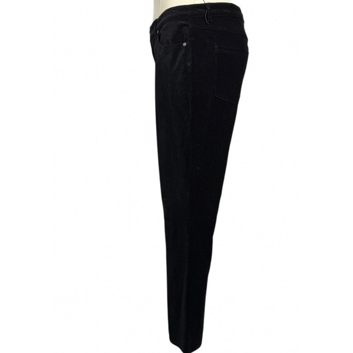 Diane Gilman DG2 Pants Women’s Sz 20W Black Velvet Zip Front/Button Closure