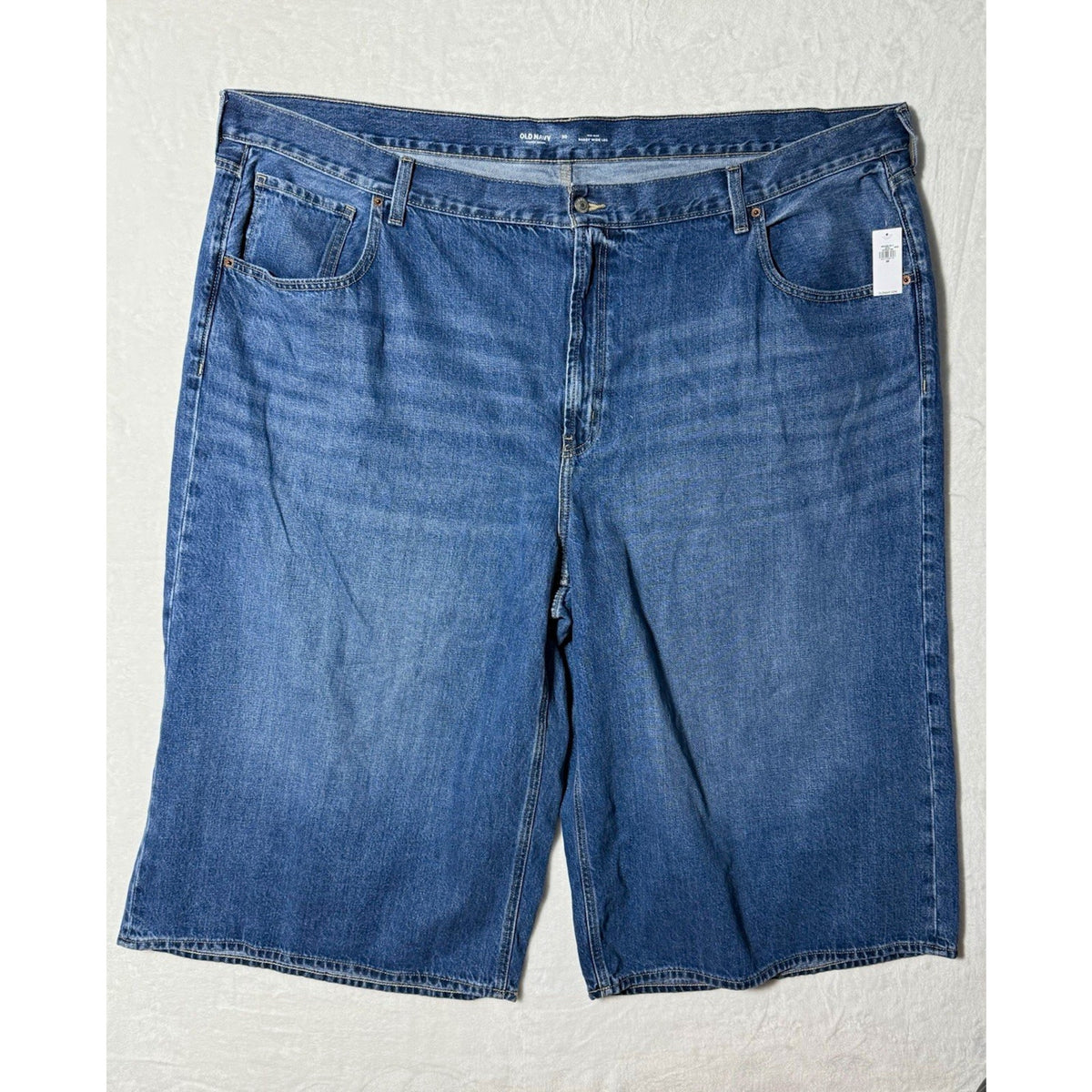 Old Navy Baggy Wide Leg Jeans Womens 30 NWT Mid Rise Drapey Denim Cropped