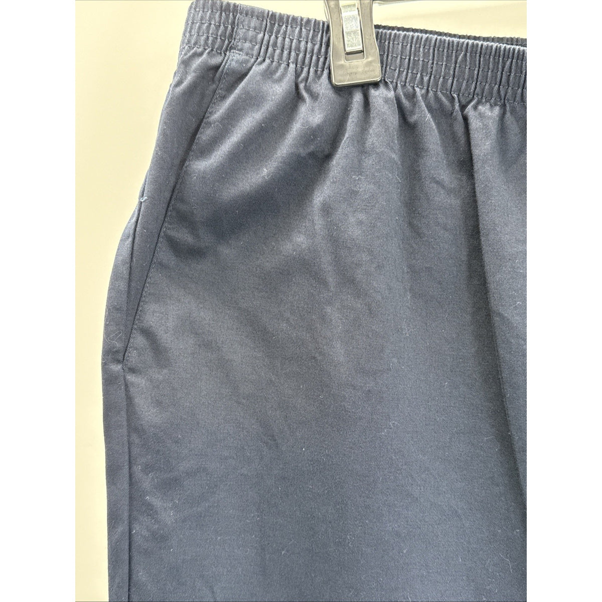 Alfred Dunner Women’s Elastic Waist Pants Blue Cotton Blend Pull On Size 16W