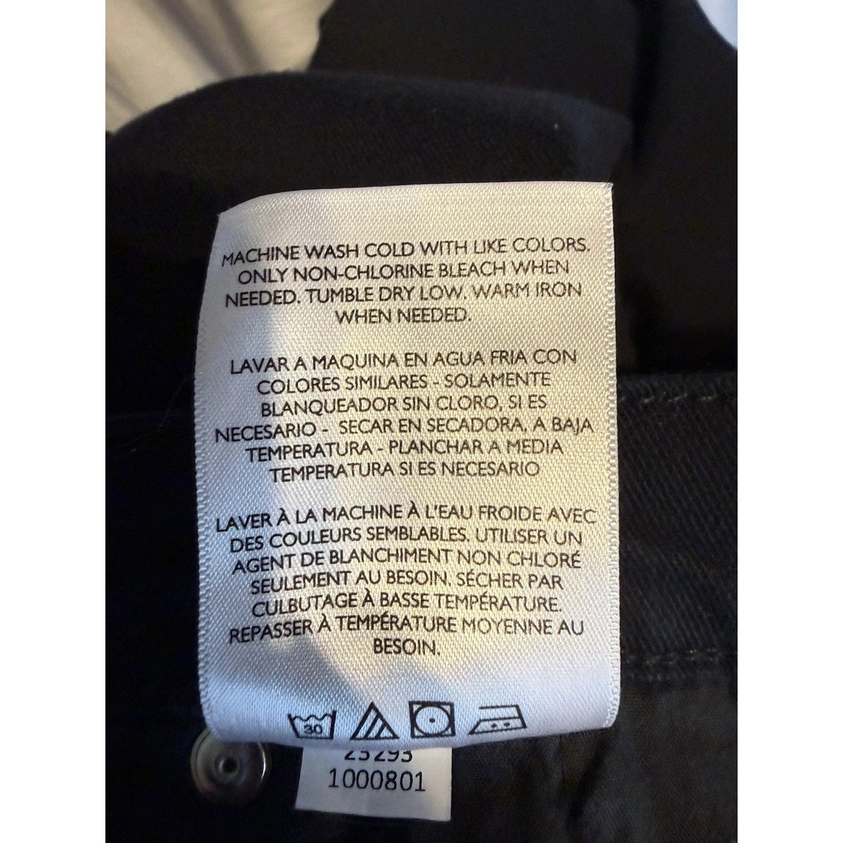 Style &Co Jeans Women’s Denim Straight Leg Black Size 20 WP 5 Pocket Casual