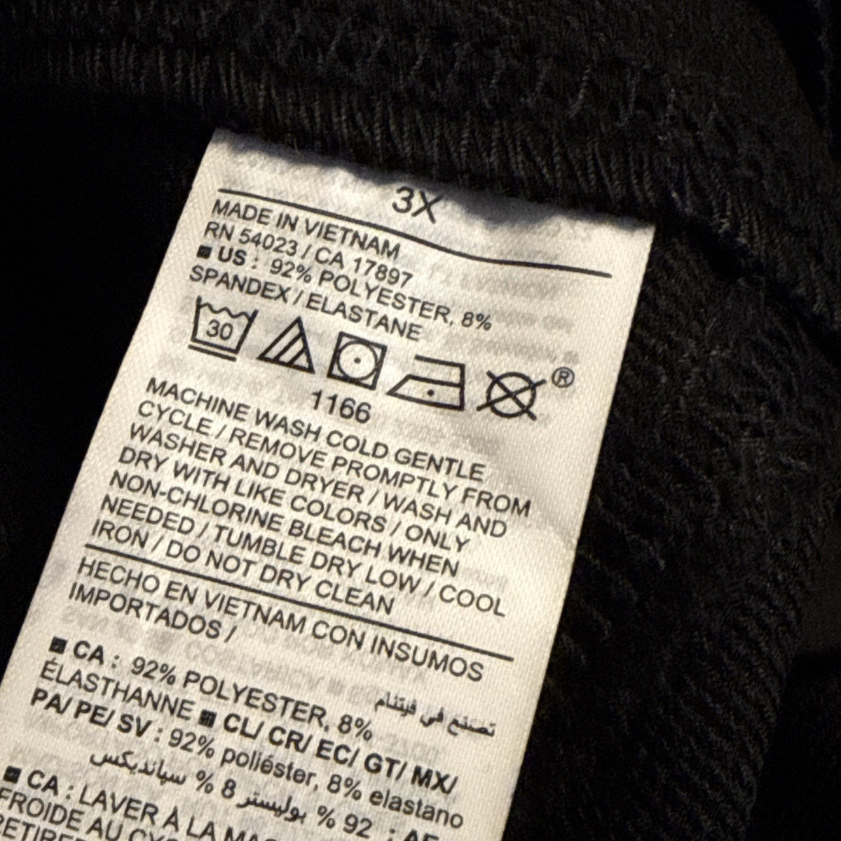 Old Navy Pants Plus Sz 3X StretchTech Jogger Go-H20 Women Black Pockets, NWT