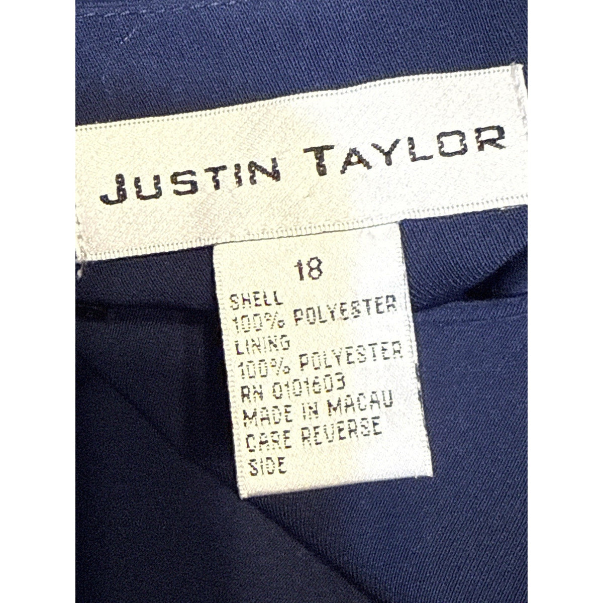 Justin Taylor Beaded Jacket Navy Blue Embellished Blazer Whimsigoth 18 Vintage