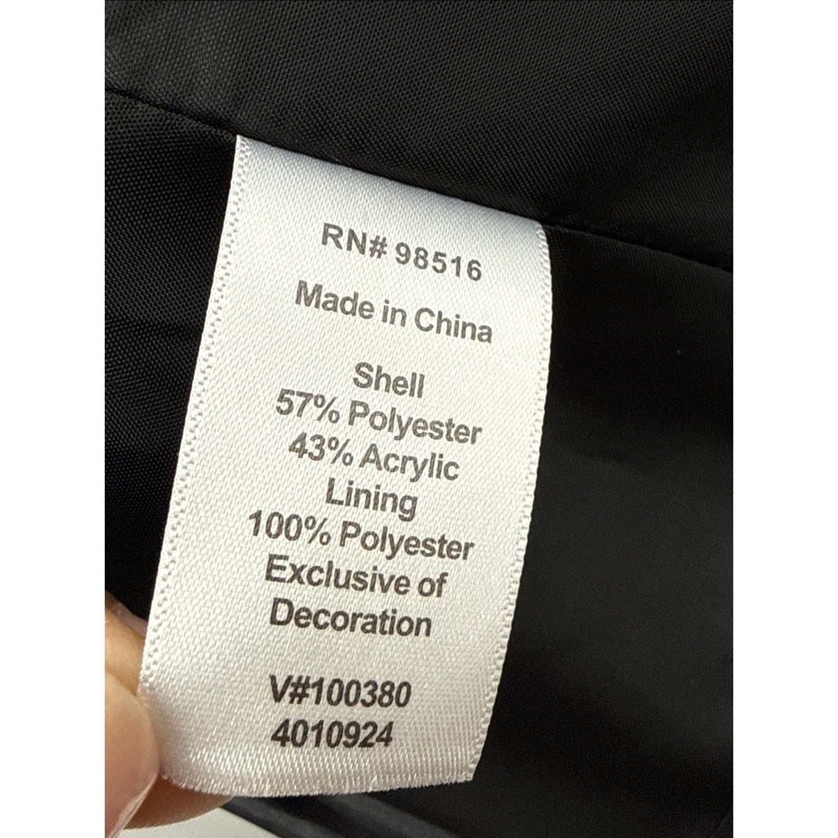 Coldwater Creek Jacket Women's Large 14-16 Black Metallic 3 Button Long Sleeve