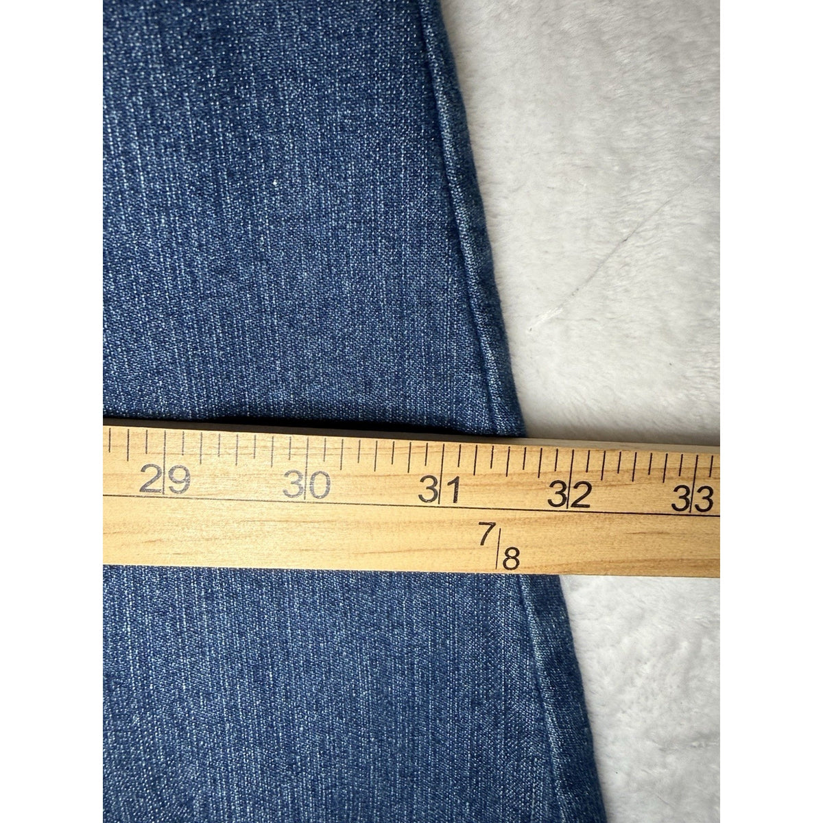 Jessica London Women Blue Jean Denim Skirt Size 28 Zip Button Front Cotton Blend