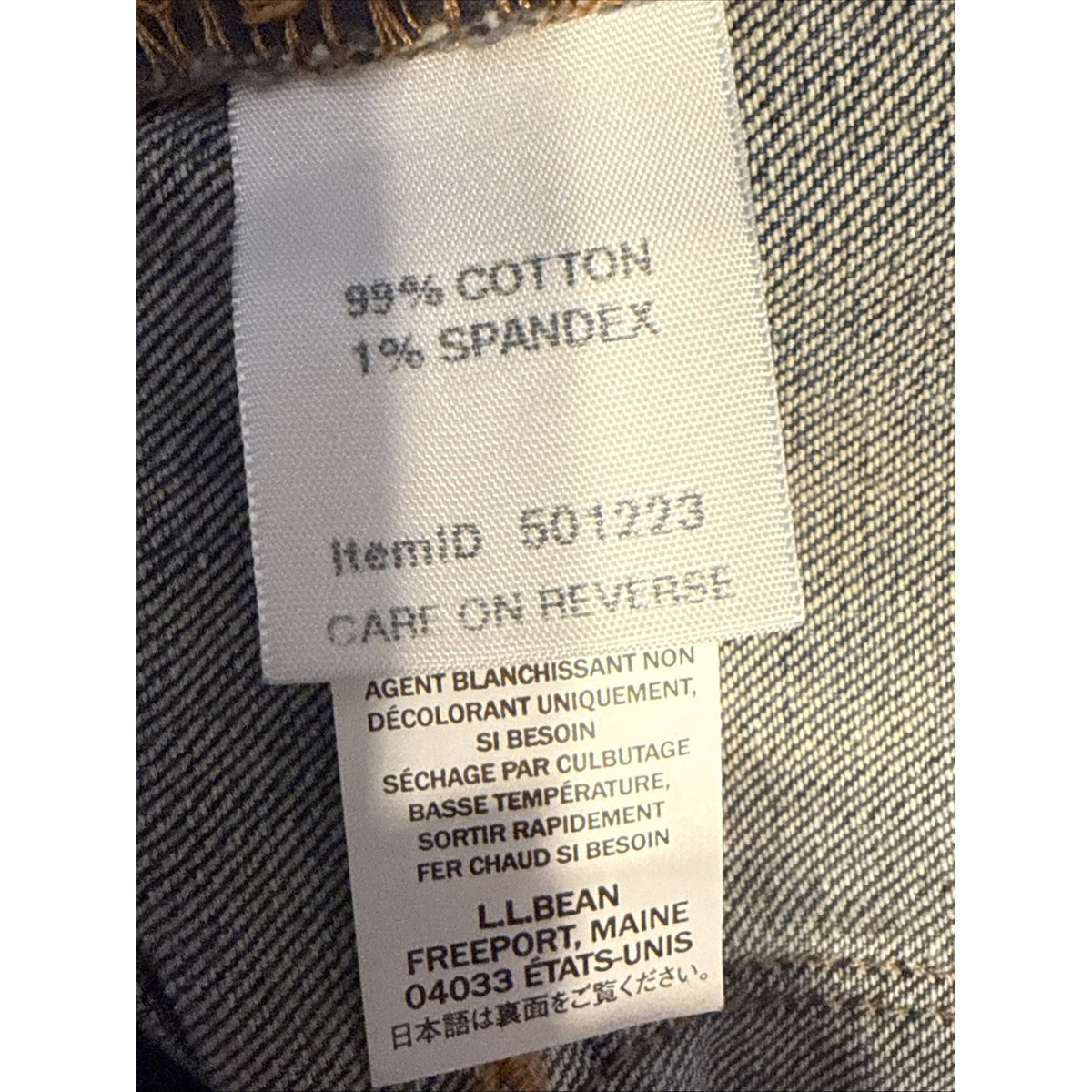 LL Bean Denim Blue Jeans Women’s Sz 18W Regular 5 Pocket Cotton Blend Casual